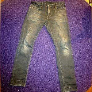 Uniqlo wash dark denim
